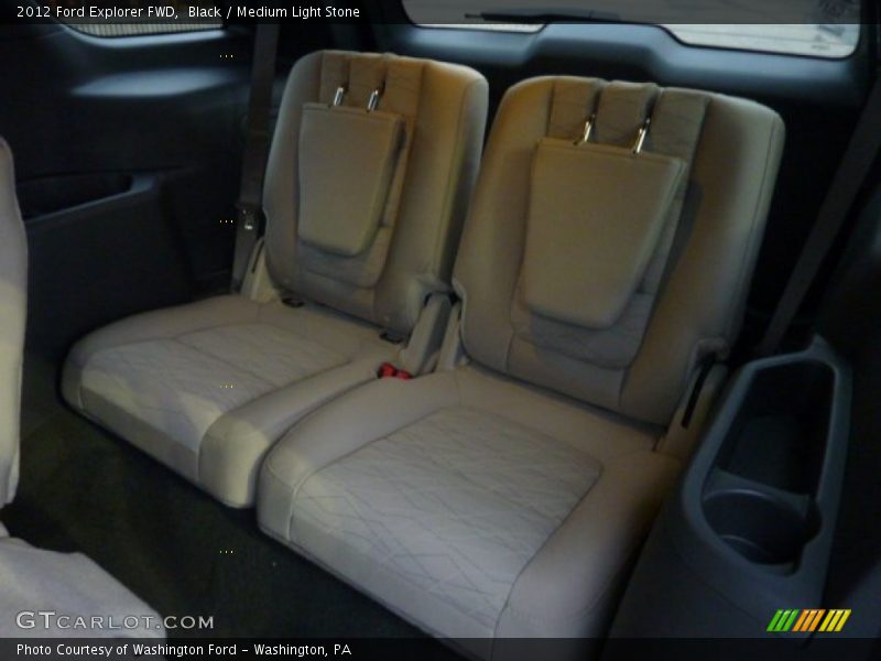 Black / Medium Light Stone 2012 Ford Explorer FWD