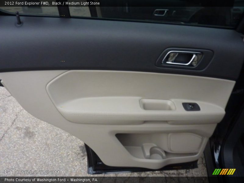 Black / Medium Light Stone 2012 Ford Explorer FWD
