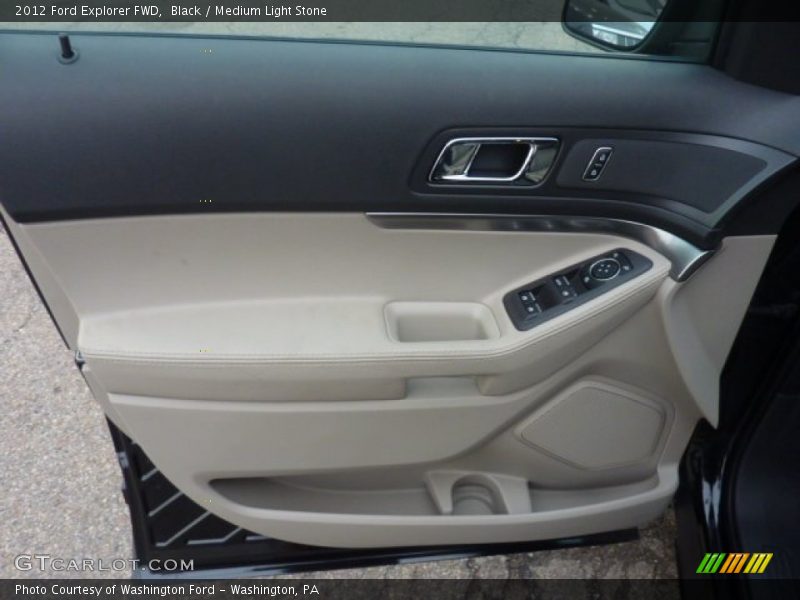 Black / Medium Light Stone 2012 Ford Explorer FWD