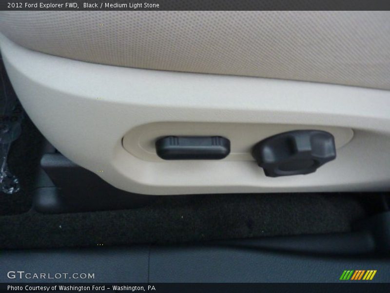 Black / Medium Light Stone 2012 Ford Explorer FWD