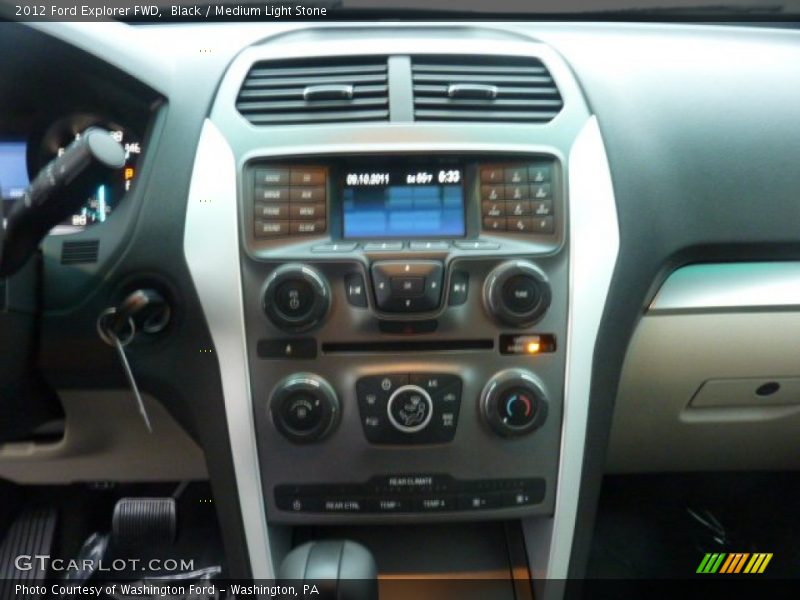 Black / Medium Light Stone 2012 Ford Explorer FWD