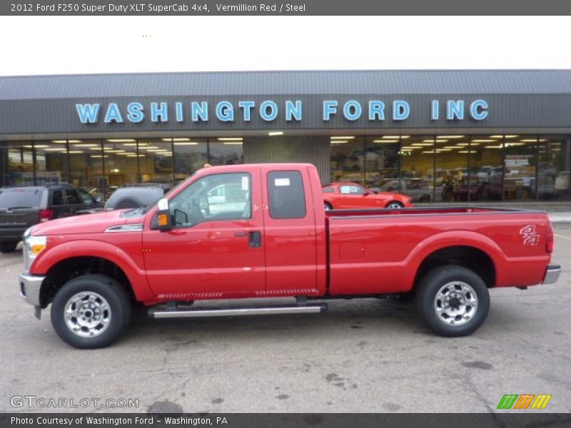 Vermillion Red / Steel 2012 Ford F250 Super Duty XLT SuperCab 4x4