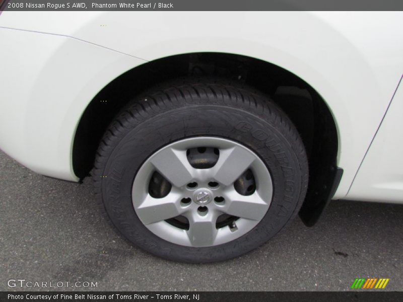 Phantom White Pearl / Black 2008 Nissan Rogue S AWD