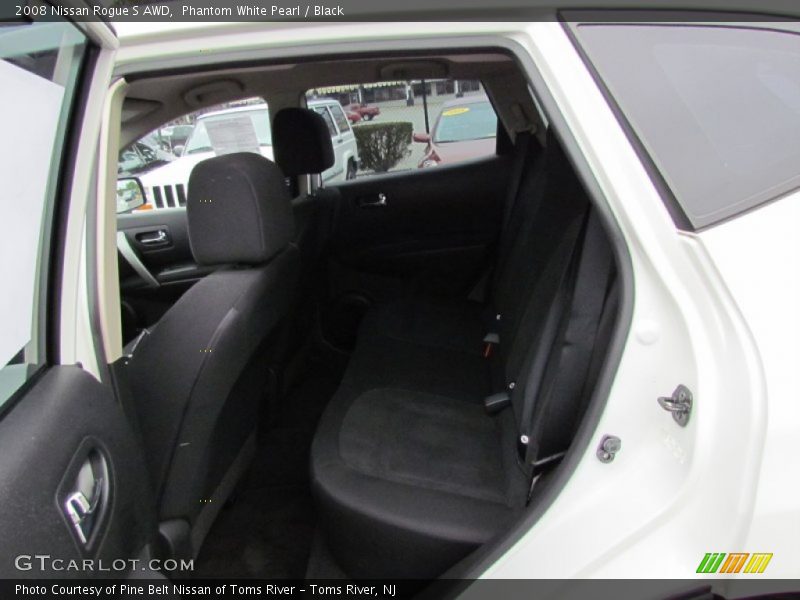 Phantom White Pearl / Black 2008 Nissan Rogue S AWD