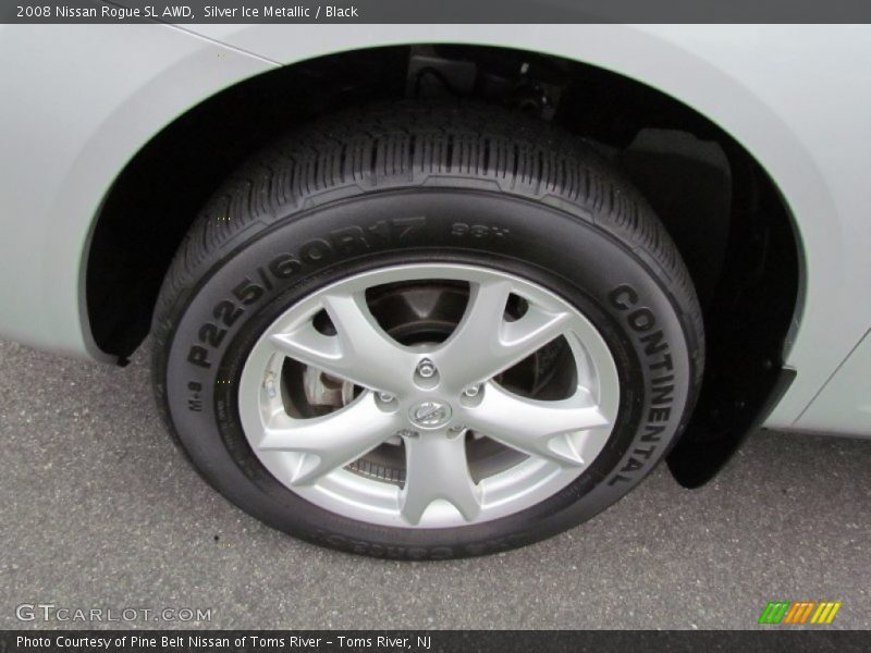 Silver Ice Metallic / Black 2008 Nissan Rogue SL AWD