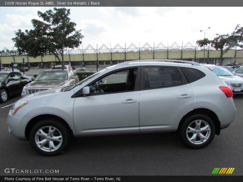 Silver Ice Metallic / Black 2008 Nissan Rogue SL AWD