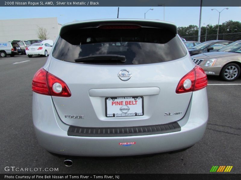 Silver Ice Metallic / Black 2008 Nissan Rogue SL AWD