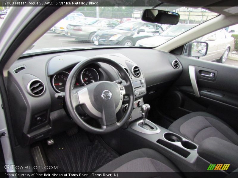 Silver Ice Metallic / Black 2008 Nissan Rogue SL AWD