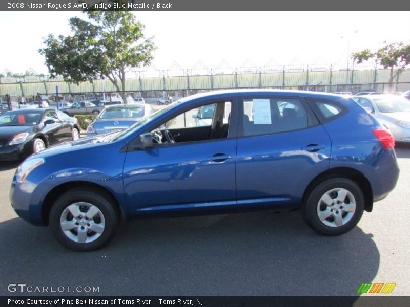 Indigo Blue Metallic / Black 2008 Nissan Rogue S AWD