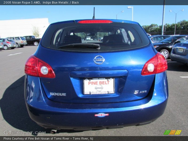 Indigo Blue Metallic / Black 2008 Nissan Rogue S AWD