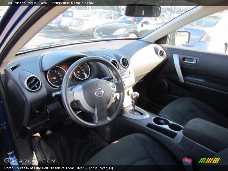 Indigo Blue Metallic / Black 2008 Nissan Rogue S AWD
