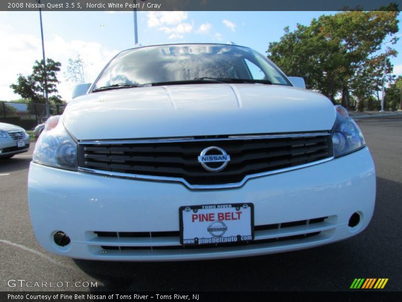 Nordic White Pearl / Gray 2008 Nissan Quest 3.5 S