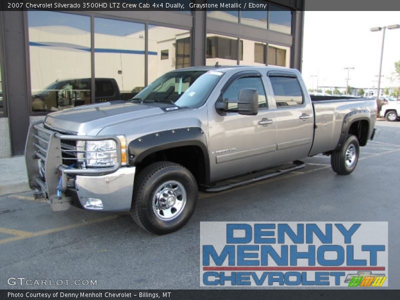 Graystone Metallic / Ebony 2007 Chevrolet Silverado 3500HD LTZ Crew Cab 4x4 Dually