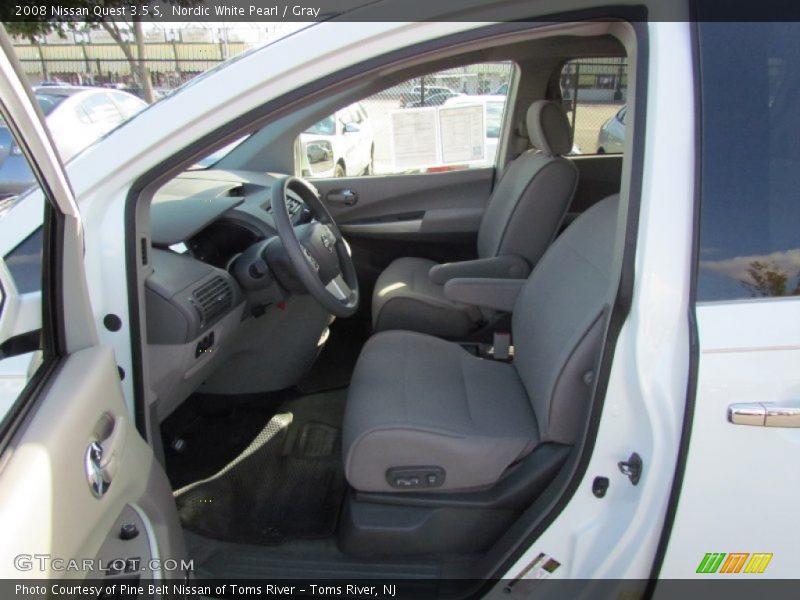 Nordic White Pearl / Gray 2008 Nissan Quest 3.5 S