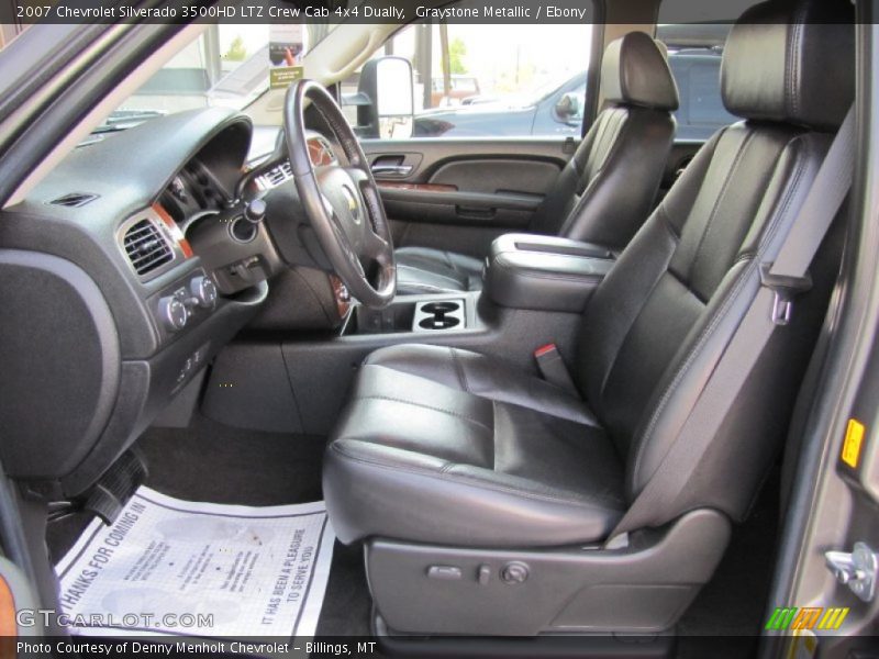  2007 Silverado 3500HD LTZ Crew Cab 4x4 Dually Ebony Interior