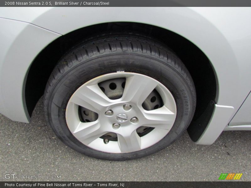 Brilliant Silver / Charcoal/Steel 2008 Nissan Sentra 2.0 S