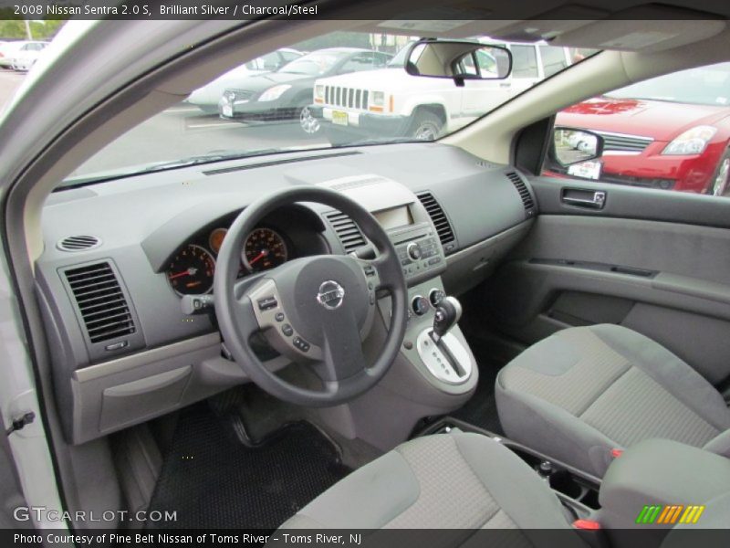 Brilliant Silver / Charcoal/Steel 2008 Nissan Sentra 2.0 S