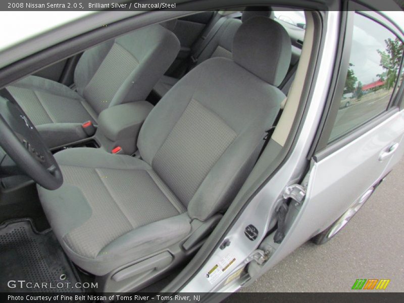 Brilliant Silver / Charcoal/Steel 2008 Nissan Sentra 2.0 S
