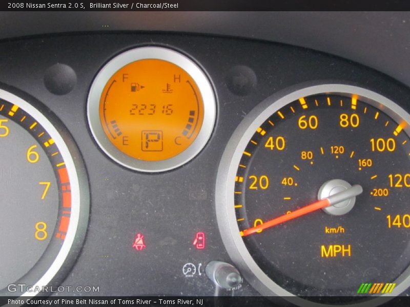 Brilliant Silver / Charcoal/Steel 2008 Nissan Sentra 2.0 S