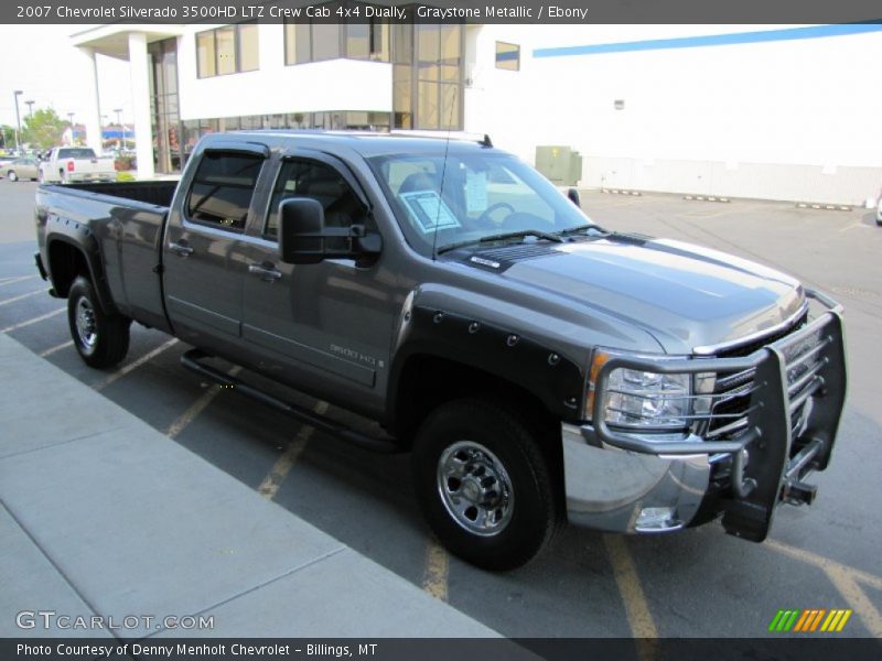 Graystone Metallic / Ebony 2007 Chevrolet Silverado 3500HD LTZ Crew Cab 4x4 Dually