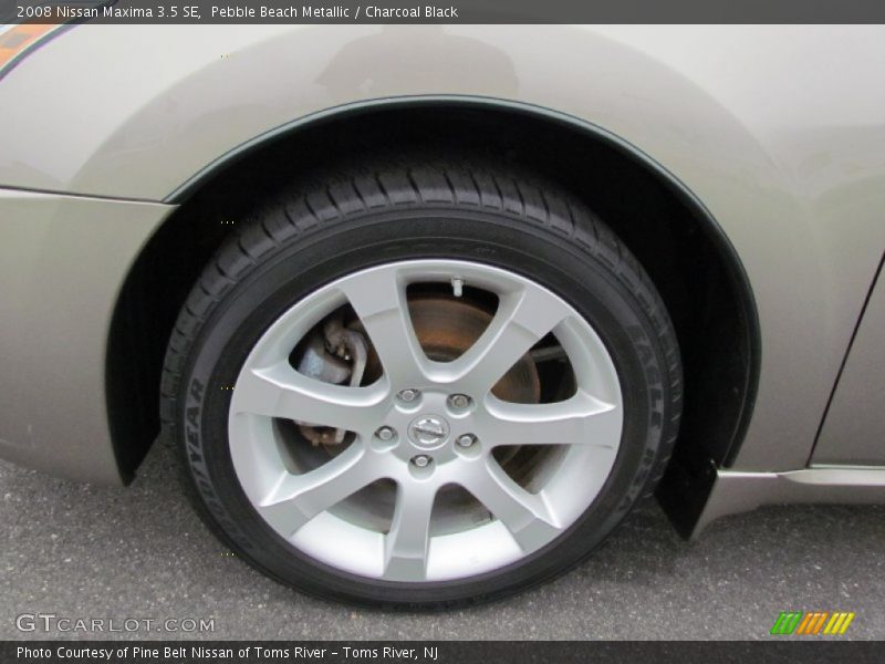Pebble Beach Metallic / Charcoal Black 2008 Nissan Maxima 3.5 SE