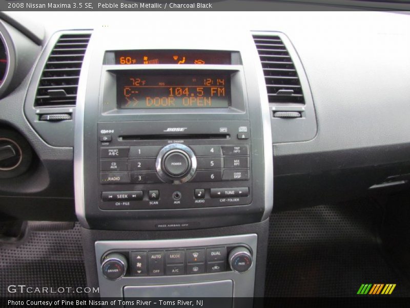 Pebble Beach Metallic / Charcoal Black 2008 Nissan Maxima 3.5 SE