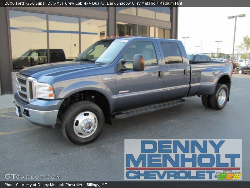 Dark Shadow Grey Metallic / Medium Flint 2006 Ford F350 Super Duty XLT Crew Cab 4x4 Dually