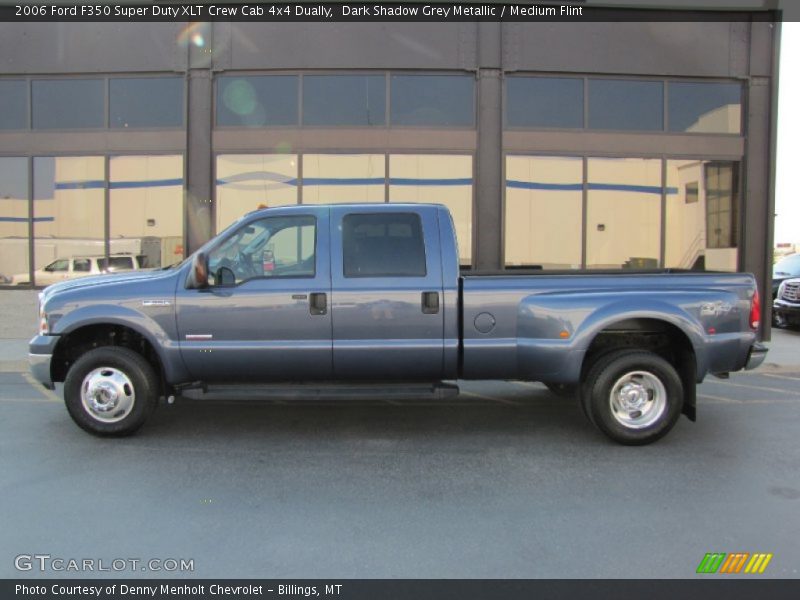 Dark Shadow Grey Metallic / Medium Flint 2006 Ford F350 Super Duty XLT Crew Cab 4x4 Dually
