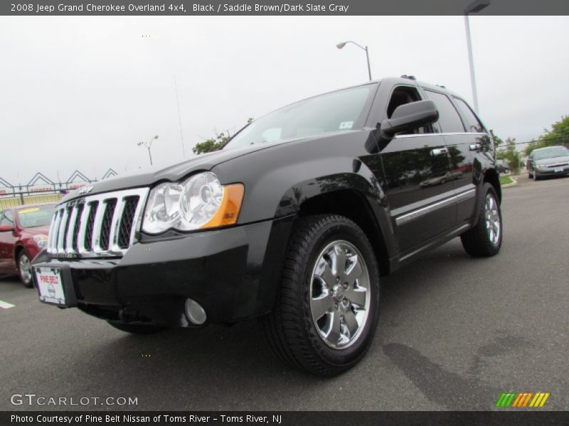 Black / Saddle Brown/Dark Slate Gray 2008 Jeep Grand Cherokee Overland 4x4