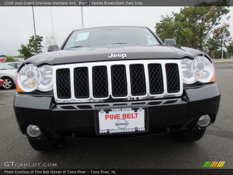 Black / Saddle Brown/Dark Slate Gray 2008 Jeep Grand Cherokee Overland 4x4