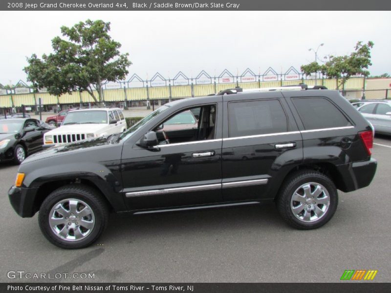 Black / Saddle Brown/Dark Slate Gray 2008 Jeep Grand Cherokee Overland 4x4