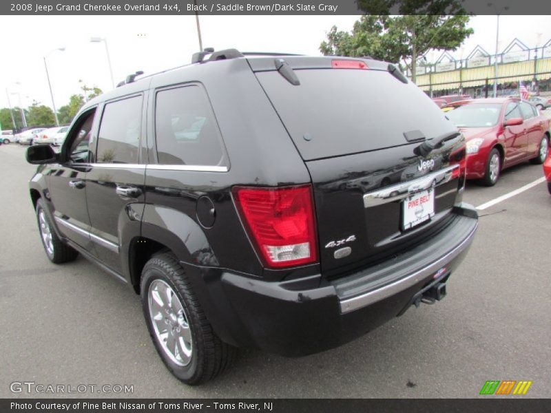 Black / Saddle Brown/Dark Slate Gray 2008 Jeep Grand Cherokee Overland 4x4