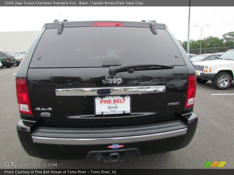 Black / Saddle Brown/Dark Slate Gray 2008 Jeep Grand Cherokee Overland 4x4