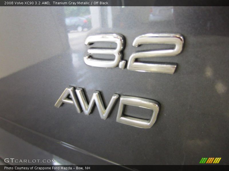 Titanium Gray Metallic / Off Black 2008 Volvo XC90 3.2 AWD