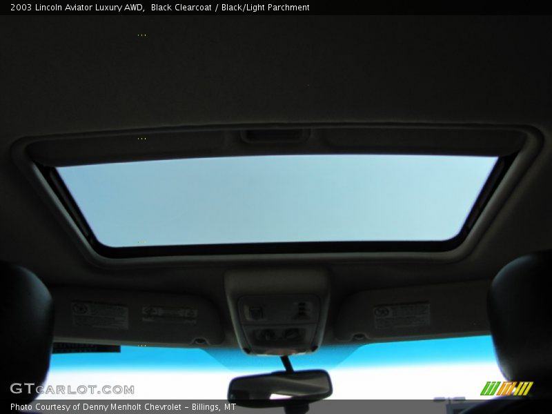 Black Clearcoat / Black/Light Parchment 2003 Lincoln Aviator Luxury AWD