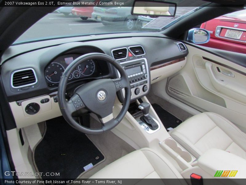 Eismeer Blue Metallic / Cornsilk Beige 2007 Volkswagen Eos 2.0T