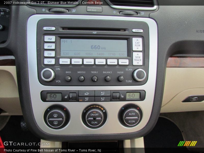 Eismeer Blue Metallic / Cornsilk Beige 2007 Volkswagen Eos 2.0T