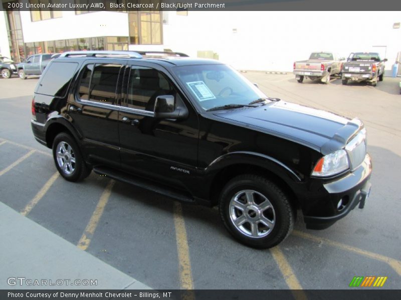 Black Clearcoat / Black/Light Parchment 2003 Lincoln Aviator Luxury AWD