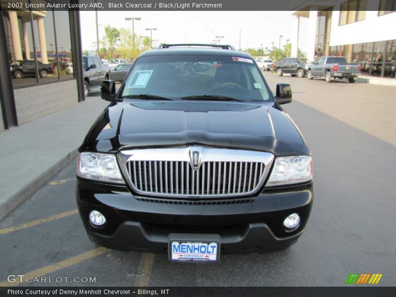 Black Clearcoat / Black/Light Parchment 2003 Lincoln Aviator Luxury AWD