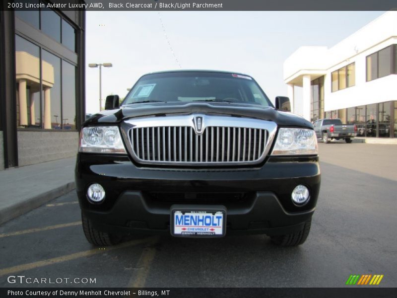 Black Clearcoat / Black/Light Parchment 2003 Lincoln Aviator Luxury AWD