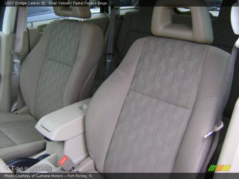 Solar Yellow / Pastel Pebble Beige 2007 Dodge Caliber SE