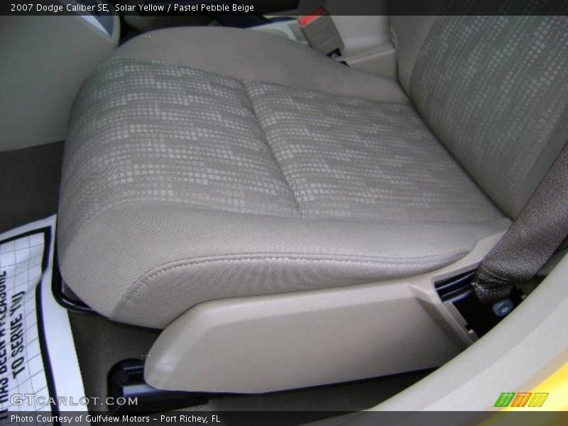 Solar Yellow / Pastel Pebble Beige 2007 Dodge Caliber SE