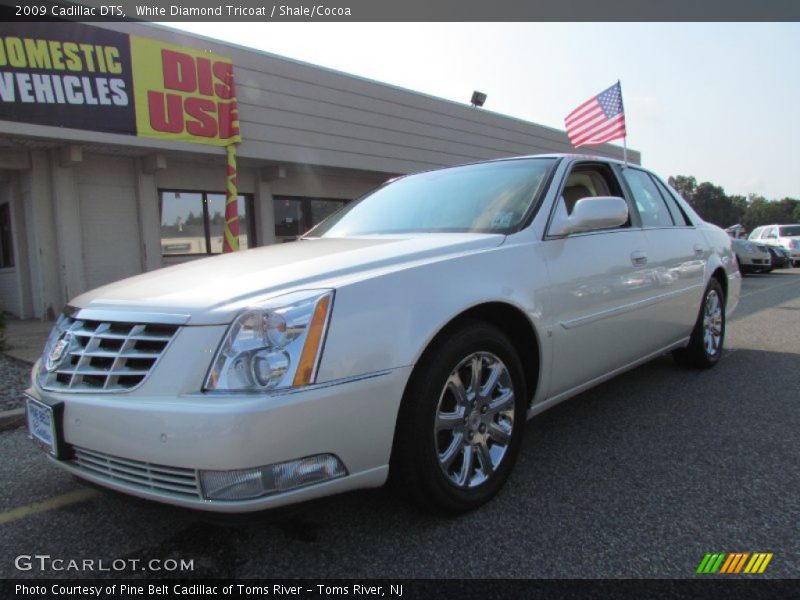 White Diamond Tricoat / Shale/Cocoa 2009 Cadillac DTS