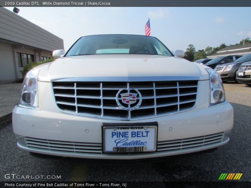 White Diamond Tricoat / Shale/Cocoa 2009 Cadillac DTS