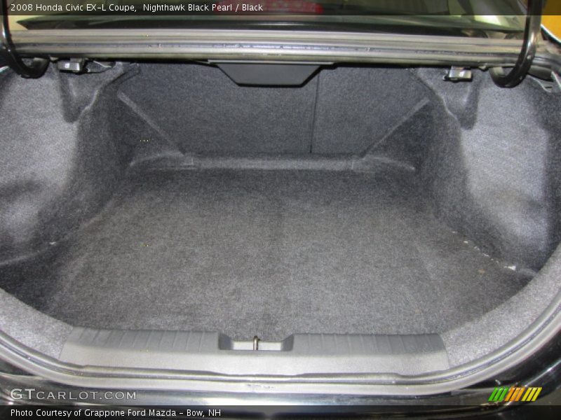 Nighthawk Black Pearl / Black 2008 Honda Civic EX-L Coupe