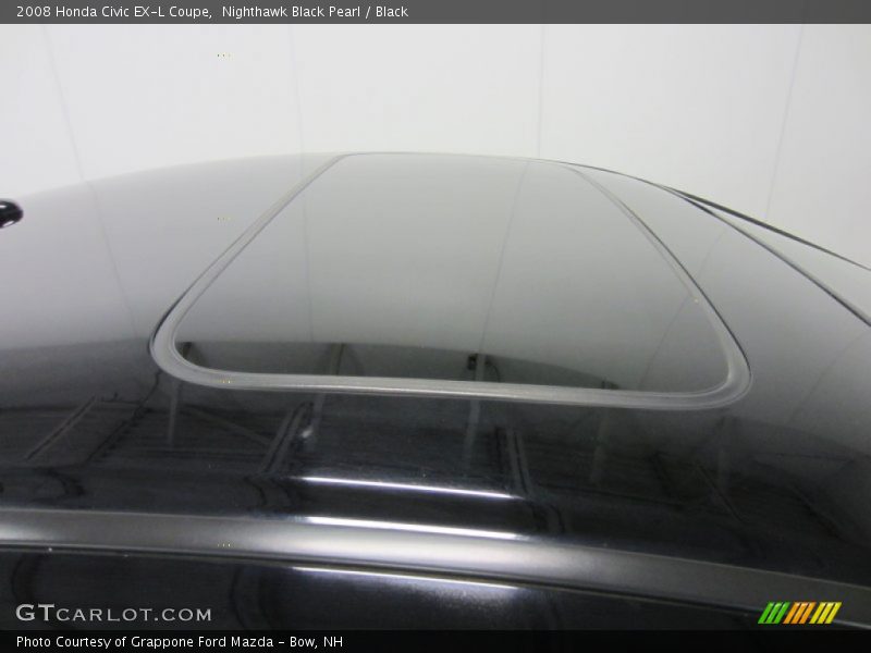 Nighthawk Black Pearl / Black 2008 Honda Civic EX-L Coupe