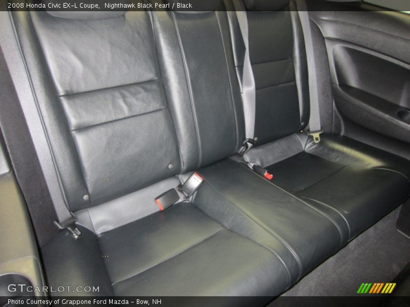 Nighthawk Black Pearl / Black 2008 Honda Civic EX-L Coupe