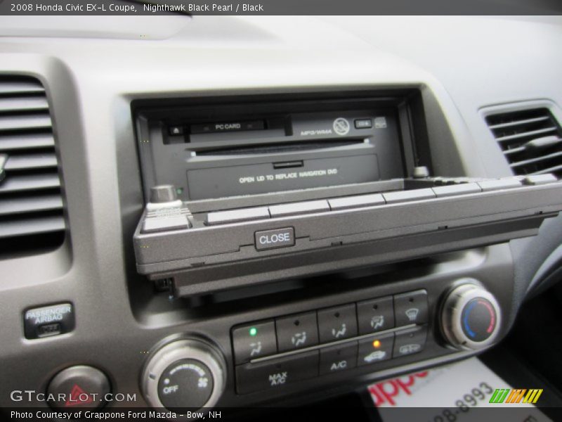 Nighthawk Black Pearl / Black 2008 Honda Civic EX-L Coupe