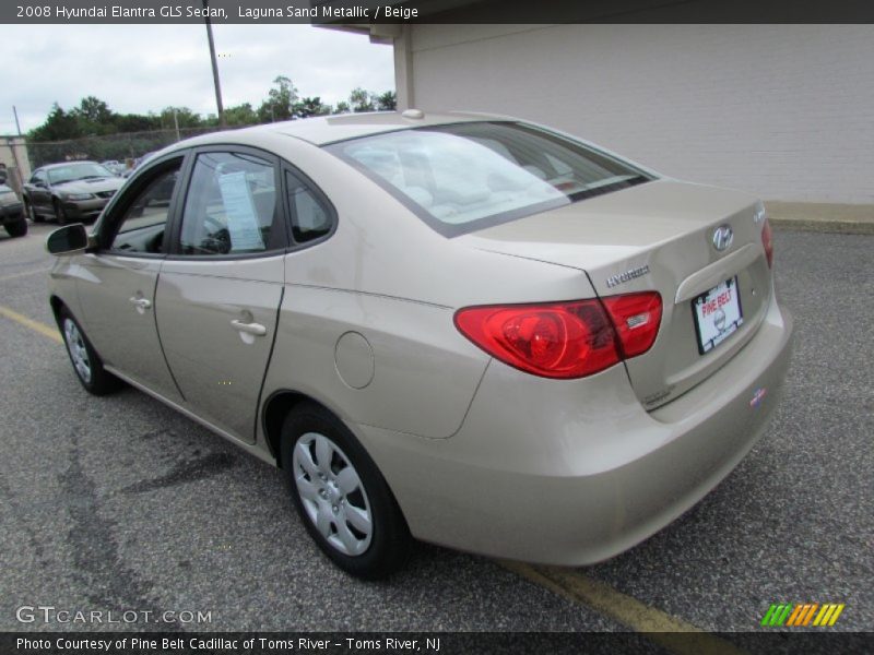 Laguna Sand Metallic / Beige 2008 Hyundai Elantra GLS Sedan