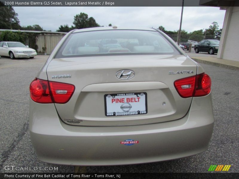 Laguna Sand Metallic / Beige 2008 Hyundai Elantra GLS Sedan